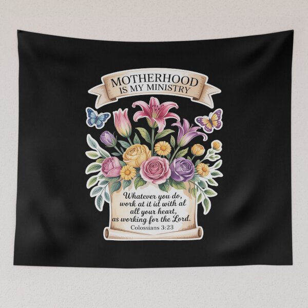 Item preview, Christian Mother's Day Motherhood is My Ministry Mom Mama designed and sold by LinlinsDemons.