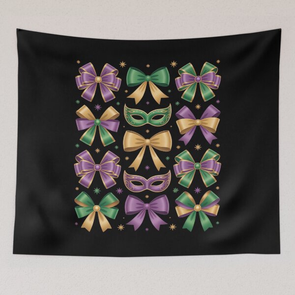 Item preview, Mardi Gras Coquette Bow Fat Tuesday New Orleans Women Kids designed and sold by SIGORDESIGN.