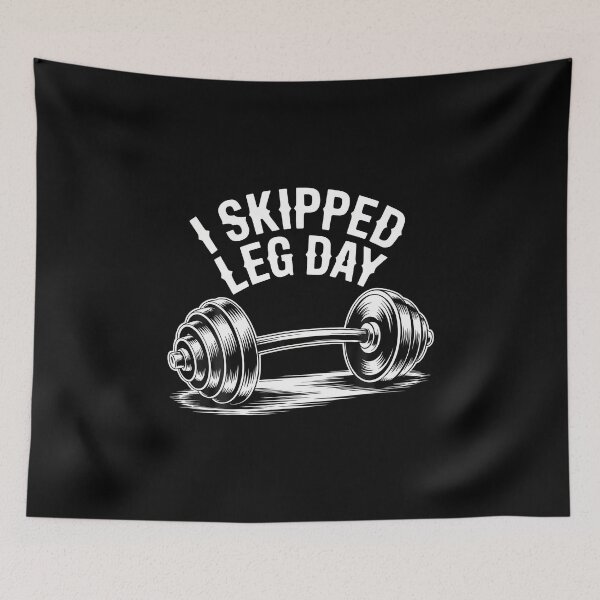 Item preview, I Skipped Leg Day Anti-Gym Fitness Sarcasm Joke - designed and sold by DanielleTonia.
