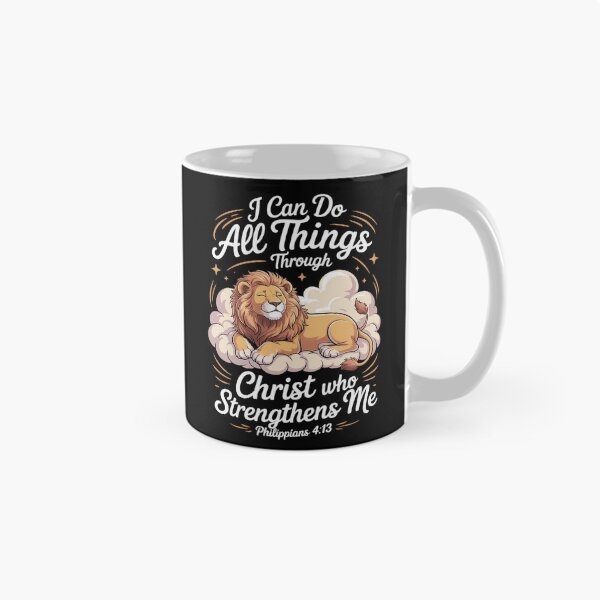 Item preview, Christian Philippians 4 13 Religious Lion Strengthens designed and sold by LinlinsDemons.