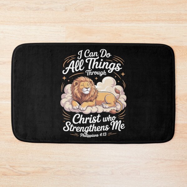 Item preview, Christian Philippians 4 13 Religious Lion Strengthens designed and sold by LinlinsDemons.
