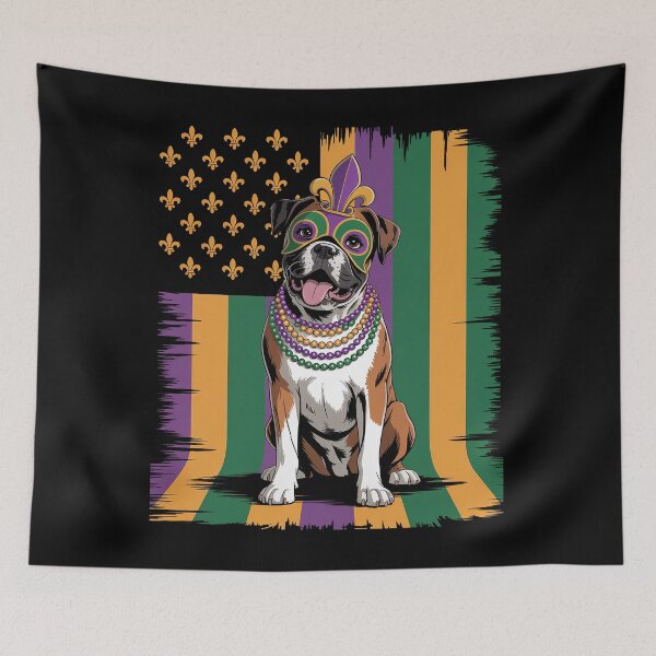 Item preview, Mardi Gras Dog Carnival Boxer Dog Jester Pet Puppy Lover designed and sold by SIGORDESIGN.