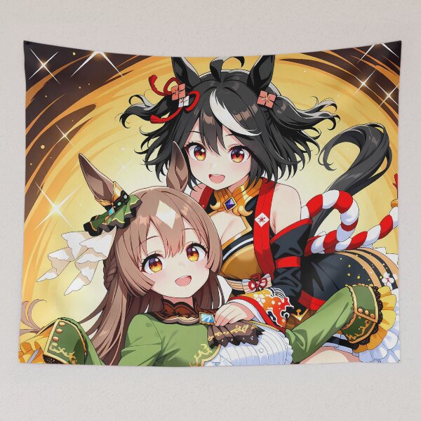 Item preview, Kitasan Black Uma Musume Pretty Derby Duo Anime Girls Sparkling Stage designed and sold by CarlosBender.