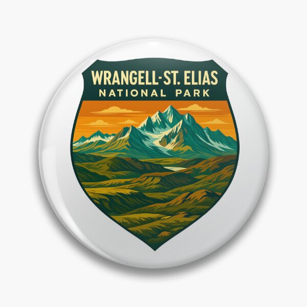 Item preview, Wrangell–St. Elias Alaska Mountain Sticker designed and sold by Ismeal Von.