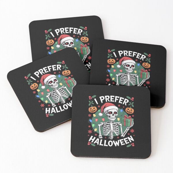 Item preview, Christmas 2025 Skeleton I Prefer Halloween Ugly Xmas designed and sold by LinlinsDemons.