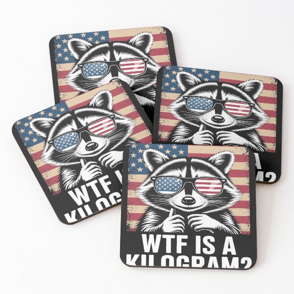 Item preview, Patriotic 4th Of July USA Pride WTF Is A Kilogram Raccoon designed and sold by tkhrbika.