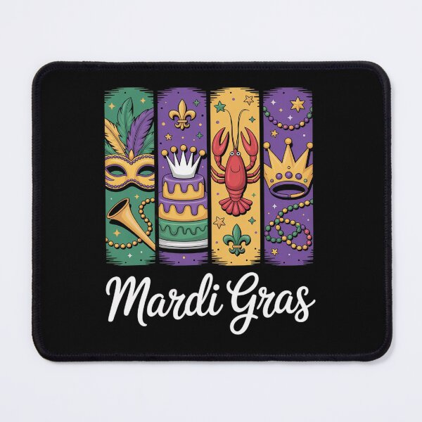 Item preview, Mardi Gras Mask King Cake Crawfish Louisiana designed and sold by SIGORDESIGN.
