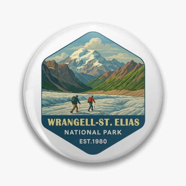 Item preview, Wrangell–St. Elias Alaska Mountain Sticker designed and sold by Ismeal Von.