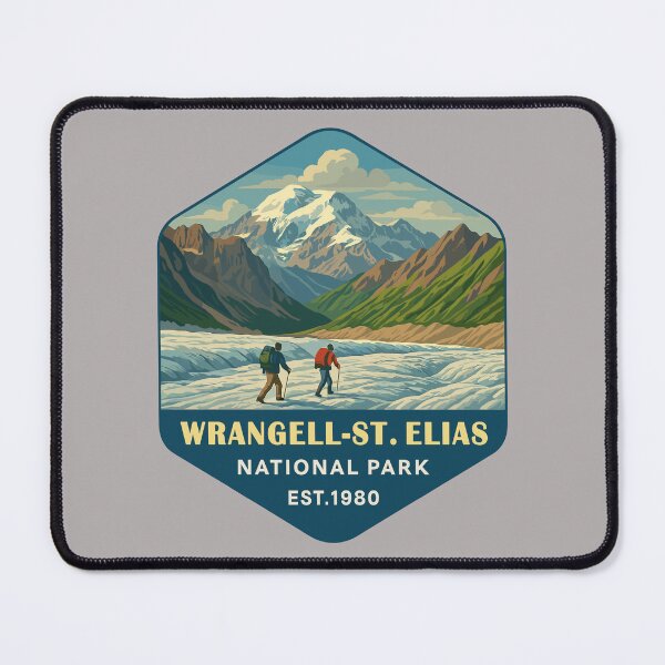 Item preview, Wrangell–St. Elias Alaska Mountain Sticker designed and sold by Ismeal Von.