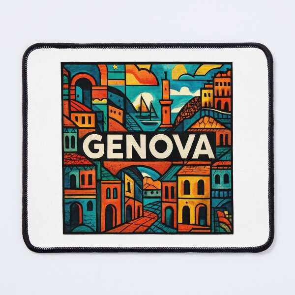Item preview, Genova City Illustration designed and sold by PopPizzazz.