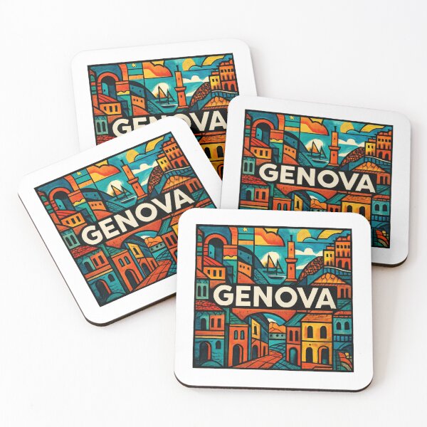 Item preview, Genova City Illustration designed and sold by PopPizzazz.