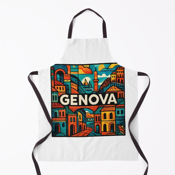 Item preview, Genova City Illustration designed and sold by PopPizzazz.