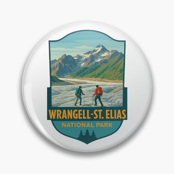 Item preview, Wrangell–St. Elias Alaska Mountain Sticker designed and sold by Ismeal Von.
