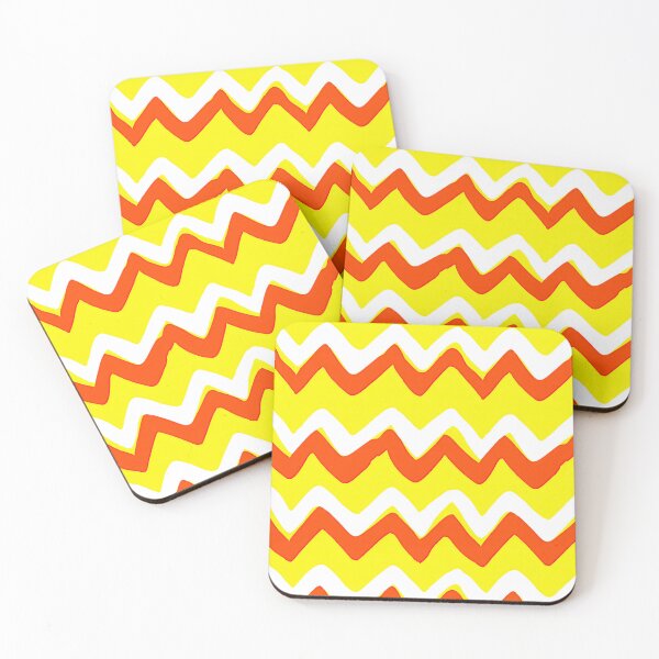 Item preview, Funky Hand-Drawn Orange and Yellow Zigzag Lines designed and sold by Piotrek0001.