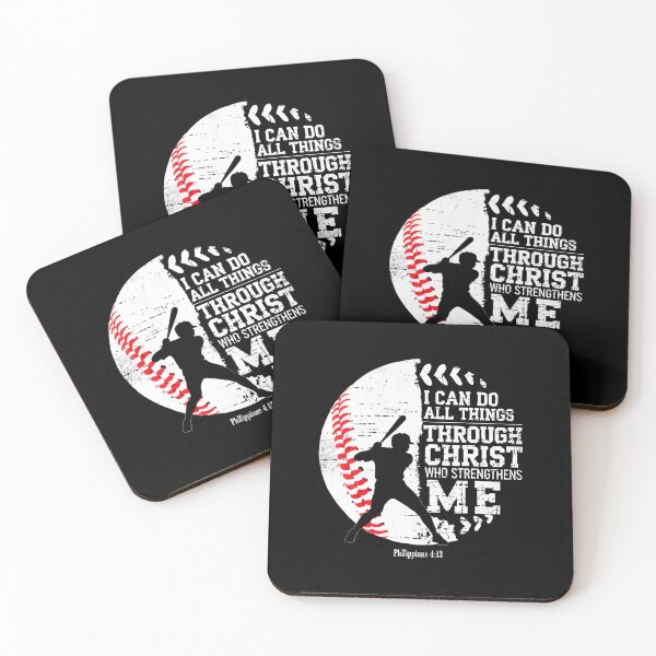 Item preview, Christian Baseball I Can Do All Things Religious Faith designed and sold by MargieLauren.