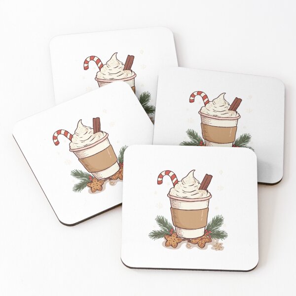 Item preview, Christmas Coffee Cup Art – Festive Holiday Latte with Whipped Cream & Candy Cane Design” designed and sold by A1MarketDesigne.