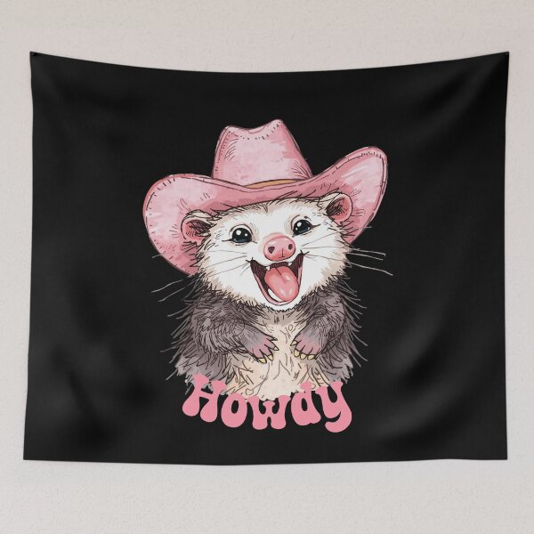 Item preview, Howdy Opossum Western designed and sold by SpacedOutRITZ.