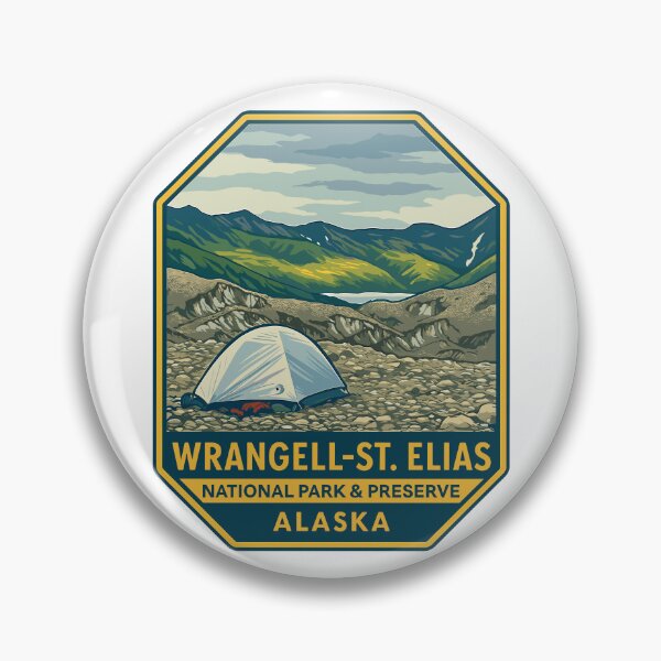 Item preview, Wrangell–St. Elias Alaska Mountain Sticker designed and sold by Ismeal Von.