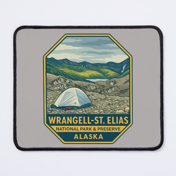 Item preview, Wrangell–St. Elias Alaska Mountain Sticker designed and sold by Ismeal Von.