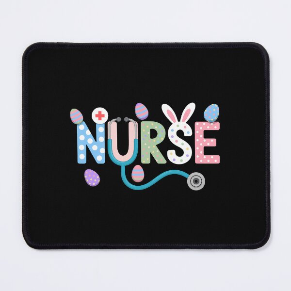 Item preview, Nurse Bunny Ears Egg Stethoscope Cute Easter Scrub designed and sold by AsteriskDatBArt.