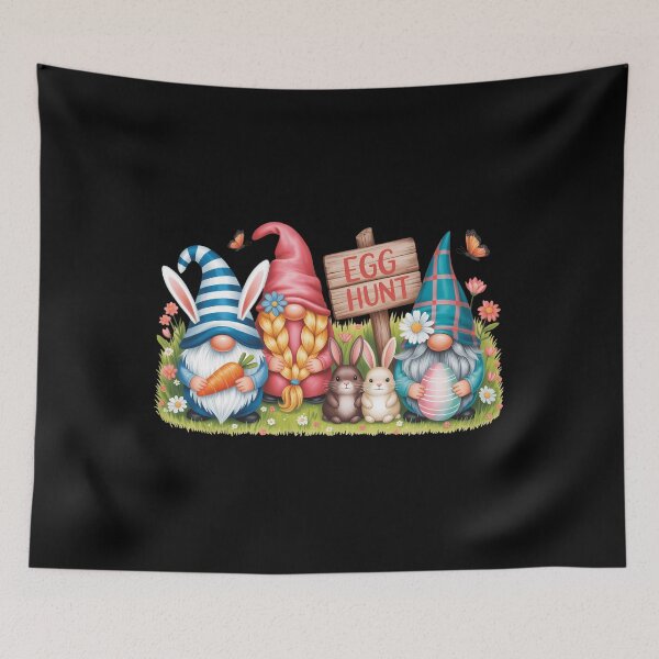 Item preview, Egg Hunt Gnomes Easter Day Bunny designed and sold by AsteriskDatBArt.