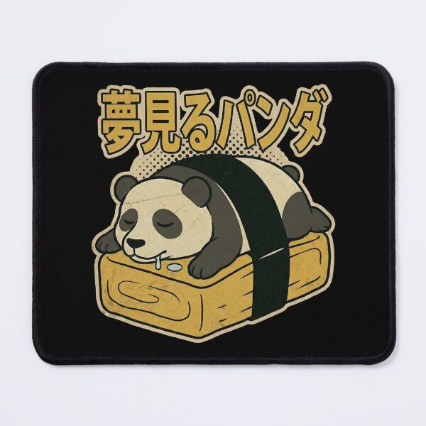 Item preview, Dreaming Panda Sushi Roll Kawaii Japanese Tamagoyaki designed and sold by Bongocomic.