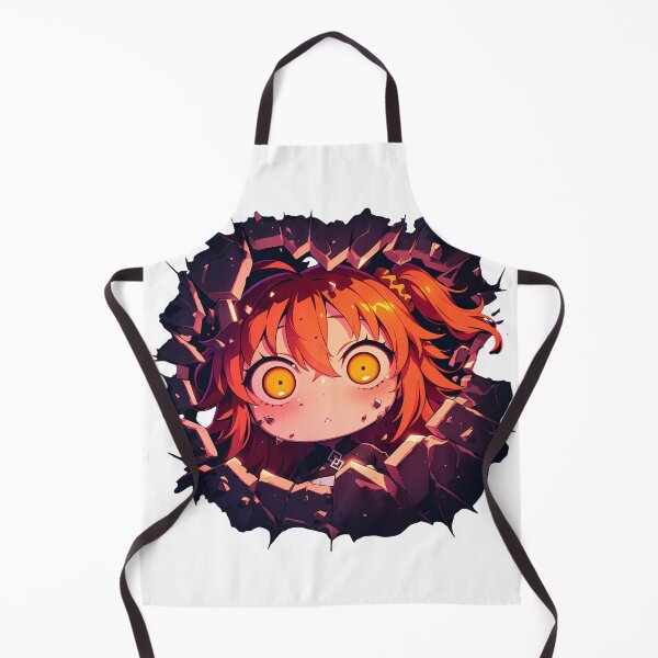 Item preview, Gudako Fate Grand Order Chibi Peeking Wall Crack Orange Hair Funny Expression Game designed and sold by TorbenKuhano.