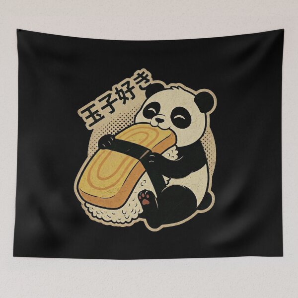 Item preview, Cute Panda Tamagoyaki Sushi Lover Kawaii Japanese Foodie Gift designed and sold by Bongocomic.