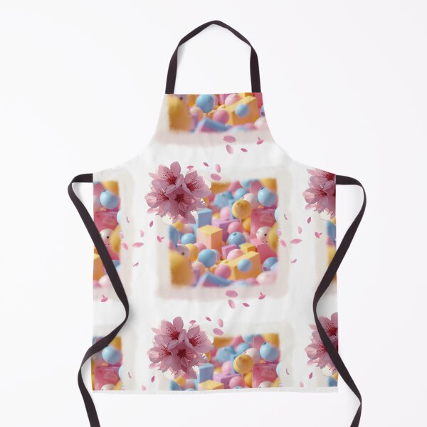 Item preview, Blossom and soft 3D elements seamless pattern designed and sold by VOXEAU.