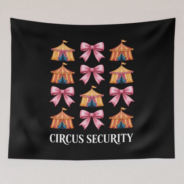 Item preview, Circus Security Carnival Tent Girl Mom Coquette Bow designed and sold by velltoons.