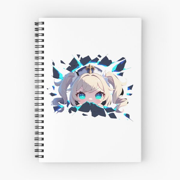 Item preview, Barbara Peeking Through Cracked Wall Chibi Style From Genshin Impact Game designed and sold by TorbenKuhano.