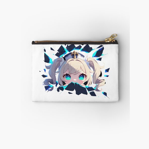Item preview, Barbara Peeking Through Cracked Wall Chibi Style From Genshin Impact Game designed and sold by TorbenKuhano.