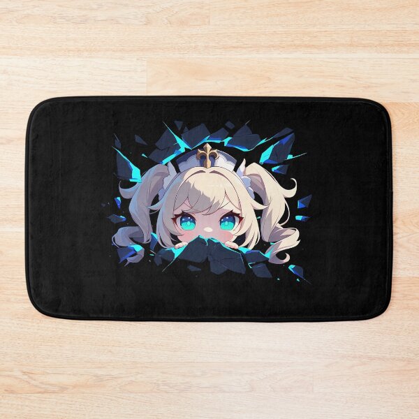 Item preview, Barbara Peeking Through Cracked Wall Chibi Style From Genshin Impact Game designed and sold by TorbenKuhano.
