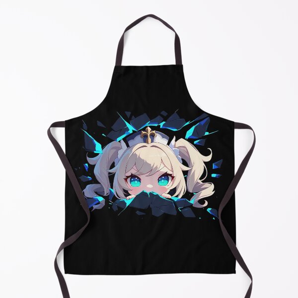 Item preview, Barbara Peeking Through Cracked Wall Chibi Style From Genshin Impact Game designed and sold by TorbenKuhano.