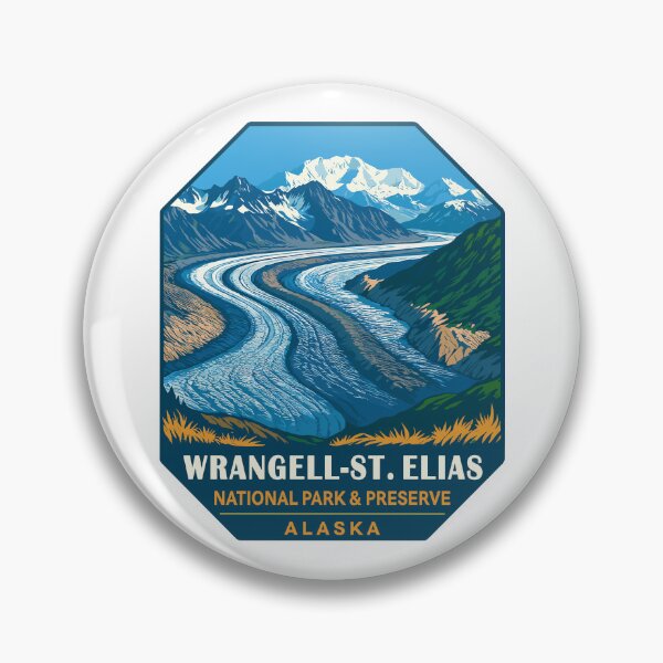 Item preview, Wrangell–St. Elias Alaska Mountain Sticker designed and sold by Ismeal Von.