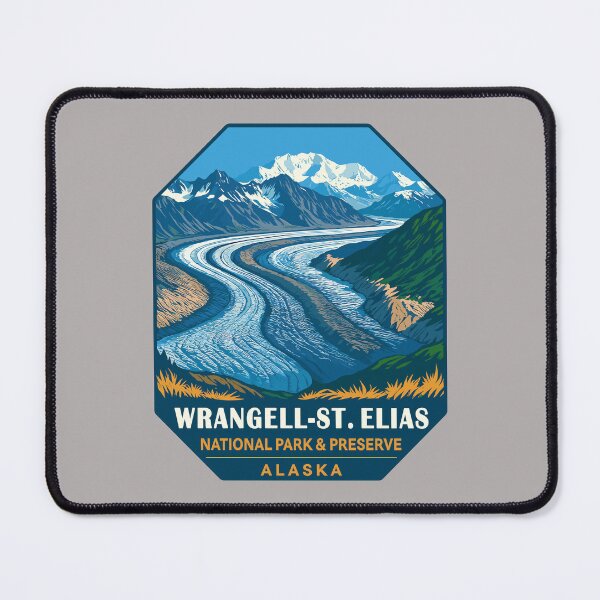 Item preview, Wrangell–St. Elias Alaska Mountain Sticker designed and sold by Ismeal Von.