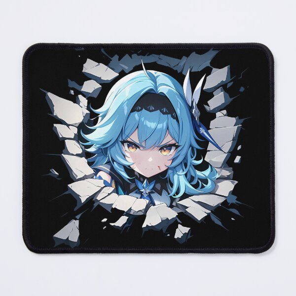 Item preview, Eula Peeking Through Wall Chibi Style From Genshin Impact Game designed and sold by TorbenKuhano.