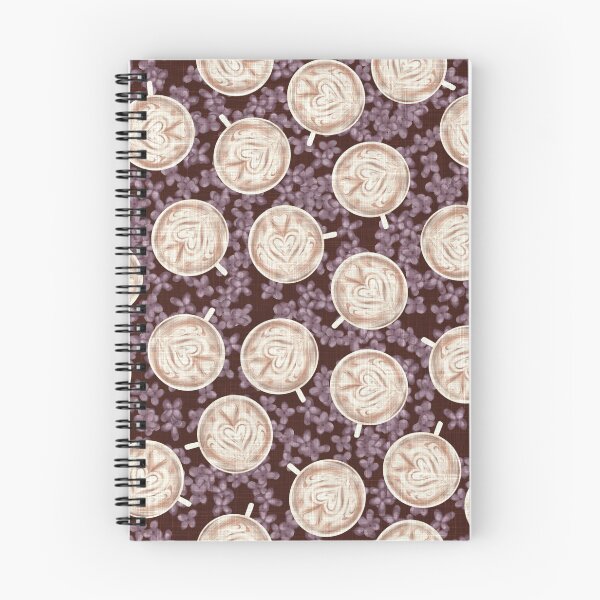 Item preview, Lilac Lattes with Linen Texture - French Roast  designed and sold by LoveAlways-AEP.