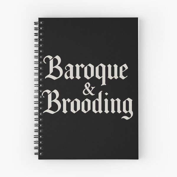 Item preview, Baroque & Brooding – Gothic Aesthetic Typography – Dark Academia Quote Design designed and sold by Mouraludia.