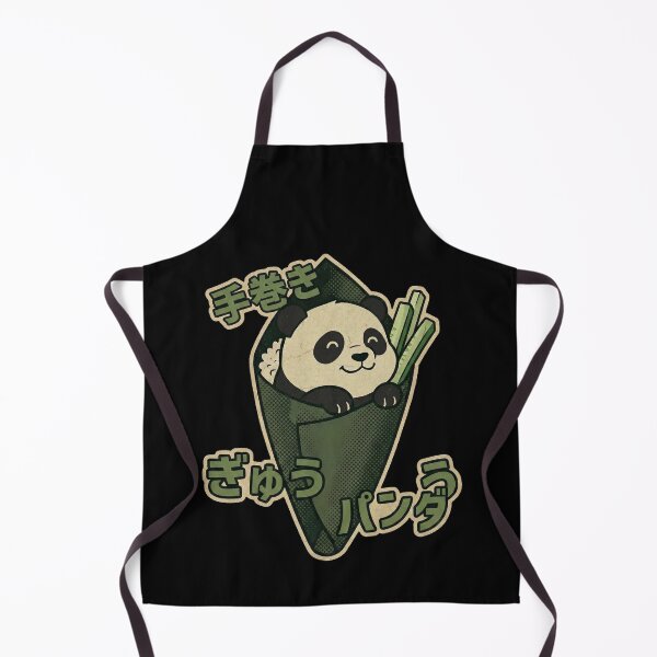 Item preview, Cute Panda Sushi Hand Roll Kawaii Japanese Food Art designed and sold by Bongocomic.