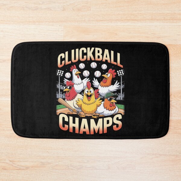 Item preview, Cluckball Champs Funny Chicken Baseball Team designed and sold by FndPardaL.