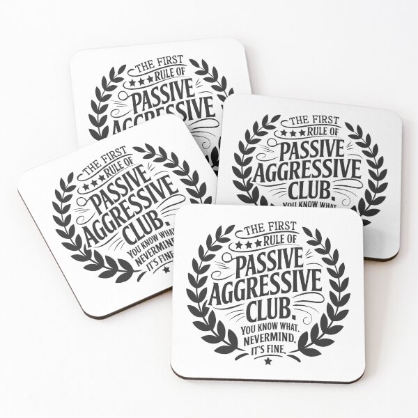 Item preview, Passive Aggressive Club Funny Quote Vintage Typography designed and sold by TshirtMyMom.