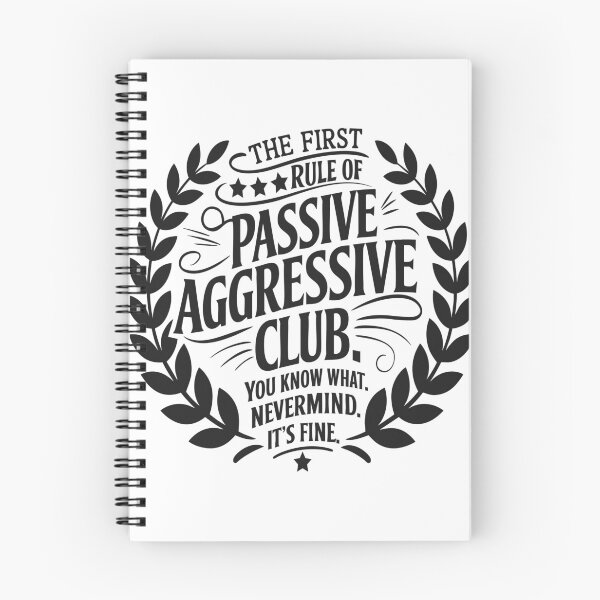 Item preview, Passive Aggressive Club Funny Quote Vintage Typography designed and sold by TshirtMyMom.