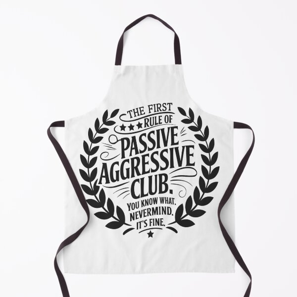 Aperçu de l'œuvre Club passif-agressif - Citation humoristique - Typographie vintage créée et vendue par TshirtMyMom.