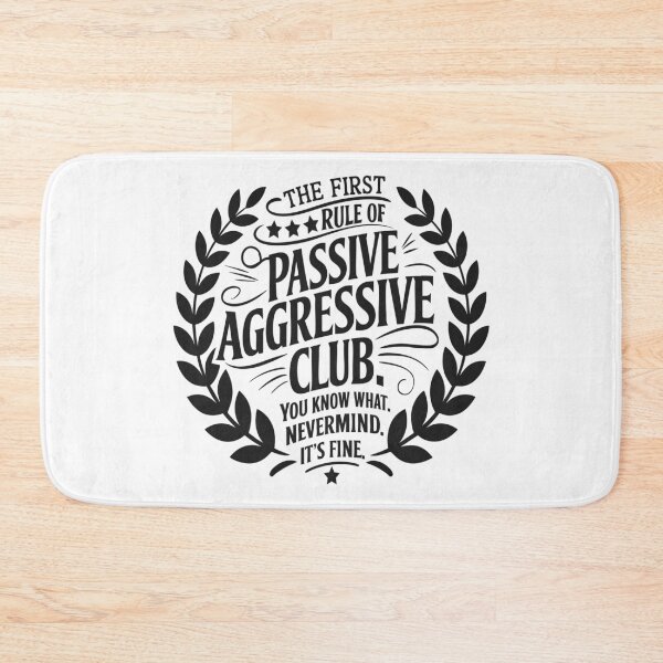 Item preview, Passive Aggressive Club Funny Quote Vintage Typography designed and sold by TshirtMyMom.