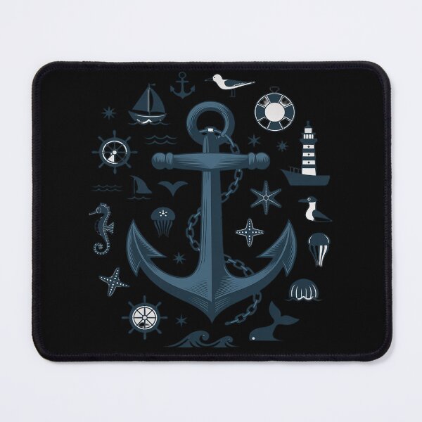 Item preview, Coast Sea Heart Sailor Beach Port Maritime Anchor designed and sold by FndPardaL.