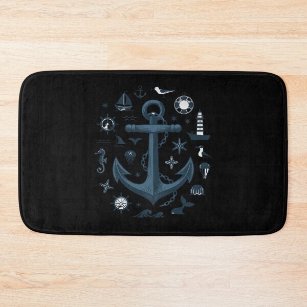 Item preview, Coast Sea Heart Sailor Beach Port Maritime Anchor designed and sold by FndPardaL.