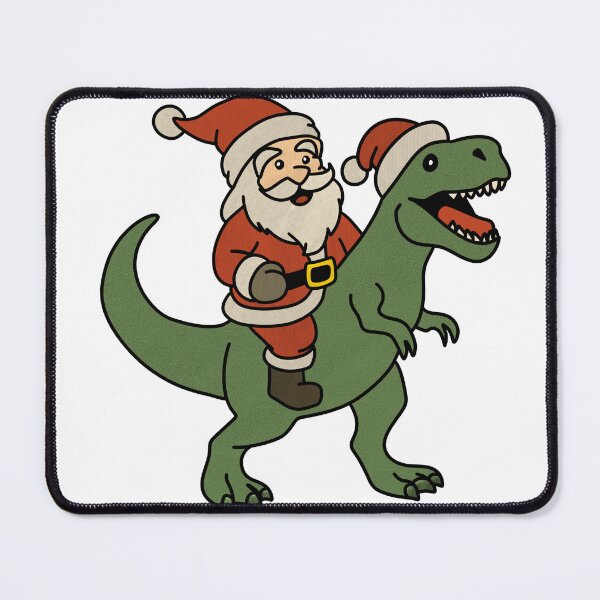 Item preview, Santa Riding T-Rex  designed and sold by Infinite Sketch Co. .