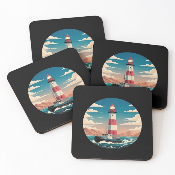 Item preview, Coastal Lighthouse Ship Ocean Adventure Scene designed and sold by FndPardaL.