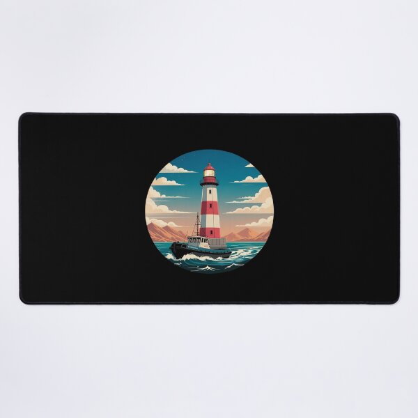 Item preview, Coastal Lighthouse Ship Ocean Adventure Scene designed and sold by FndPardaL.